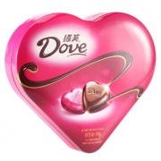 限江苏 上海：Dove 德芙 心语两种口味混装夹心巧克力（礼盒装）98g