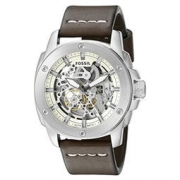 Fossil化石 Automatic Leather 男士背透机械表