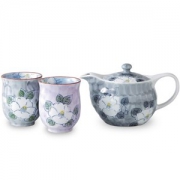 有田烧  一珍山茶花 瓷器茶具3件套