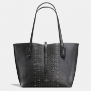 蔻驰（COACH）   Bandana Rivets 女士真皮托特包
