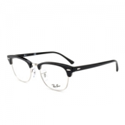RayBan雷朋眼镜框男女时尚款俱乐部系列亮黑色光学镜架RX5154 2000 51mm