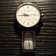 名仕（Baume & Mercier） 克莱斯麦系列 MOA08592 男款机械腕表 短吻鳄皮表带