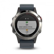 GARMIN 佳明 男式 光电心率GPS运动户外跑步智能腕表 蓝宝石镜面国行中文版 fenix5 银色