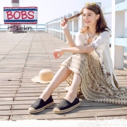 限Prime会员，Skechers 斯凯奇 BOBS系列 女士一脚蹬休闲鞋 734252 多色