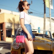 Rebecca minkoff AVERY CROSSBODY女士真皮单肩包 $66（$88 额外75折）