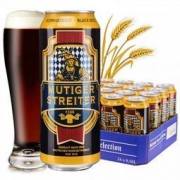 勇士啤酒 黑啤酒 500ml*24听整箱装