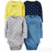 carter’s 卡特 小胡子笑脸童装四件套哈衣 *2套