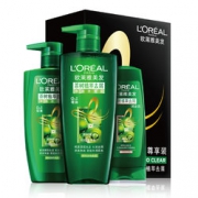 欧莱雅 LOREAL 茶树植萃3件套（洗发露700ml+洗发露500ml+赠品润发乳200ml)