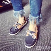 国内￥719，Clarks 其乐 Jocolin Vista 女士休闲船鞋 黑色 Prime会员免费直邮含税