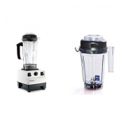 Vitamix 维他密斯TNC5200多功能破壁料理机 全营养调理机 白色+原装干磨杯套装