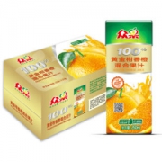 众果100% 果汁 黄金柑香橙混合果汁 饮料（250ml×24盒）优选 零添加