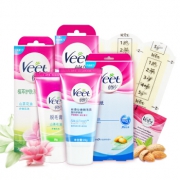薇婷（VEET） 山茶花油脱毛膏25g +敏感脱毛膏25g+敏感脱毛蜡纸6片 敏感肌肤适用