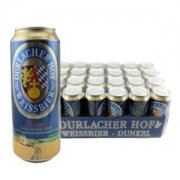 德国原装进口 德拉克（Durlacher）整箱装 小麦黑啤酒500ml*24听 浑浊型 醇厚浓香