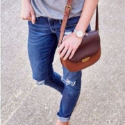 国内折后￥1253，Fossil 化石 女士真皮单肩斜挎包 4折$63.2
