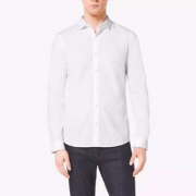 Michael Kors 男士纯棉修身白衬衫 新低$30（$37.5 额外8折）