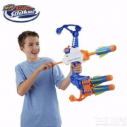 Hasbro 孩之宝 Nerf 热火 水龙系列 鱼雷弓箭水枪发射器B4440
