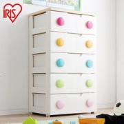 IRIS 爱丽思 HG-555 儿童环保树脂彩色收纳柜+TB-64D 收纳箱   359元包邮（559-200）