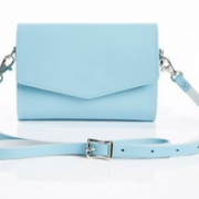 Zatchels Pastel Baby Blue Micro 真皮小包