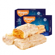 限地区：mage's 麦吉士 榛子涂层千层酥塔饼干松塔188g/盒