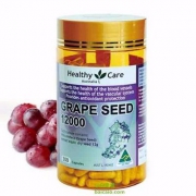 澳洲进口 Healthy Care 葡萄籽提取物胶囊12000mg*300粒*4瓶