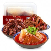 廖记 麻辣牛肉干150g+夫妻肺片600g+锁鲜装牛肚300g