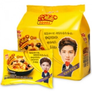 玖玖爱 香菇炖鸡 非油炸六粮方便面 五连包 645g