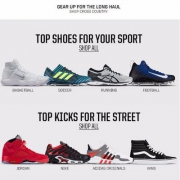 Eastbay全场男女鞋服 Nike、Jordan、Under Armour、New Balance、ADIDAS等满$125-$25/$150-$35/$200-$50