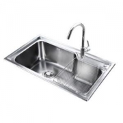 九牧（JOMOO）02117 不锈钢厨房水槽套餐（06124） 大单槽洗菜盆洗碗池+凑单品