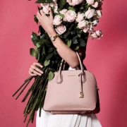 Michael Kors Mercer Patent 女士真皮单肩贝壳包 4色 $109.44（ $136.8 额外8折）
