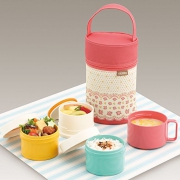 膳魔师（THERMOS）  DJL-580 三层隔层便当饭盒