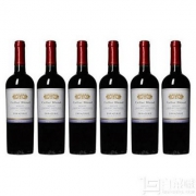 智利名庄，Vina Errazuriz 伊拉苏酒庄 梅洛赤霞珠干红葡萄酒 750ml*6瓶