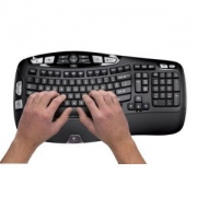 Logitech 罗技 Wave Mk550 无线人体工学键鼠套装