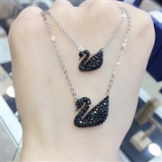 SWAROVSKI 施华洛世奇 Iconic Swan 大号黑天鹅项链