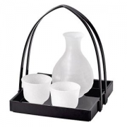 凑单品：HIROTA GLASS 廣田硝子 2554-TKG 手工玻璃酒杯酒瓶提篮套裝
