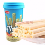 印尼进口 kokola 可可乐 香草味 卷心酥 饼干300g*4袋
