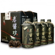 赖祖 老酱坊 酱香型53度白酒 375mL*4瓶 礼盒装