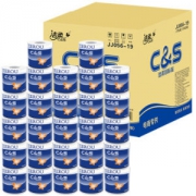洁柔（C&S）卷纸 蓝精品3层140g卫生纸*27卷（细腻光滑 整箱销售 国际版）
