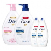 Dove 多芬 樱花甜香滋养美肤沐浴乳1kg+深层营润滋养美肤沐浴乳1L+深层营润沐浴乳190g*2
