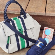 大表姐同款，17年春夏 Tory Burch 托里·伯奇T HALF-MOON真皮手提包 新低$279（$329-$50）