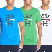 TOMMY HILFIGER 汤米·希尔费格 男士圆领短袖T恤 两色