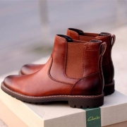 Clarks 其乐 Montacute Top 男士真皮切尔西靴 Prime会员凑单免费直邮含税