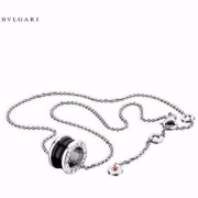 BVLGARI 宝格丽 Save The Children 慈善款 黑色陶瓷纯银吊坠项链