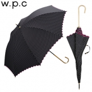 w.p.c 4272 长柄晴雨伞 圆点扇贝边款 低于海淘！