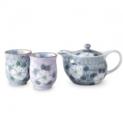 有田烧  一珍山茶花 瓷器茶具 3件套