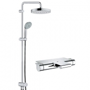 高仪（GROHE ）  124215恒温冷触瀑布下出水浴缸龙头淋浴花洒套装