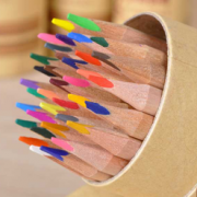 Deli得力 彩色原木铅笔12色 +赠卷笔刀 3.9元包邮（6.9-3）