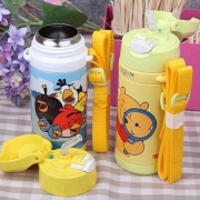 THERMOS 膳魔师 FEQ-400DS-CRY 维尼小熊儿童吸管保温杯 370ml