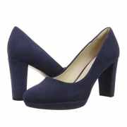 其乐（Clarks）  Kendra Sienna女士小羊皮粗跟单鞋
