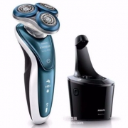 适合敏感肌肤，Philips 飞利浦 S7370/84 干湿两用电动剃须刀 带清洁桶 Prime会员免费直邮含税