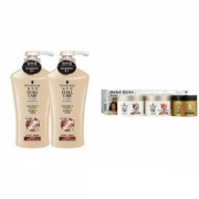 Schwarzkopf 施华蔻 多效修护19洗发露600ml*2+发膜臻选体验装(50ml*3)*6